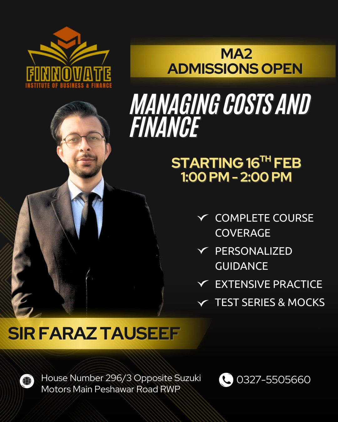 ACCA FA2 & MA2  – Standard Batch