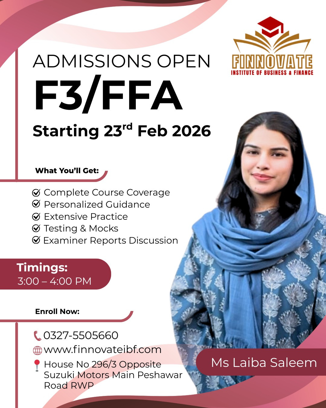 ACCA FFA & FMA  – Standard Batch