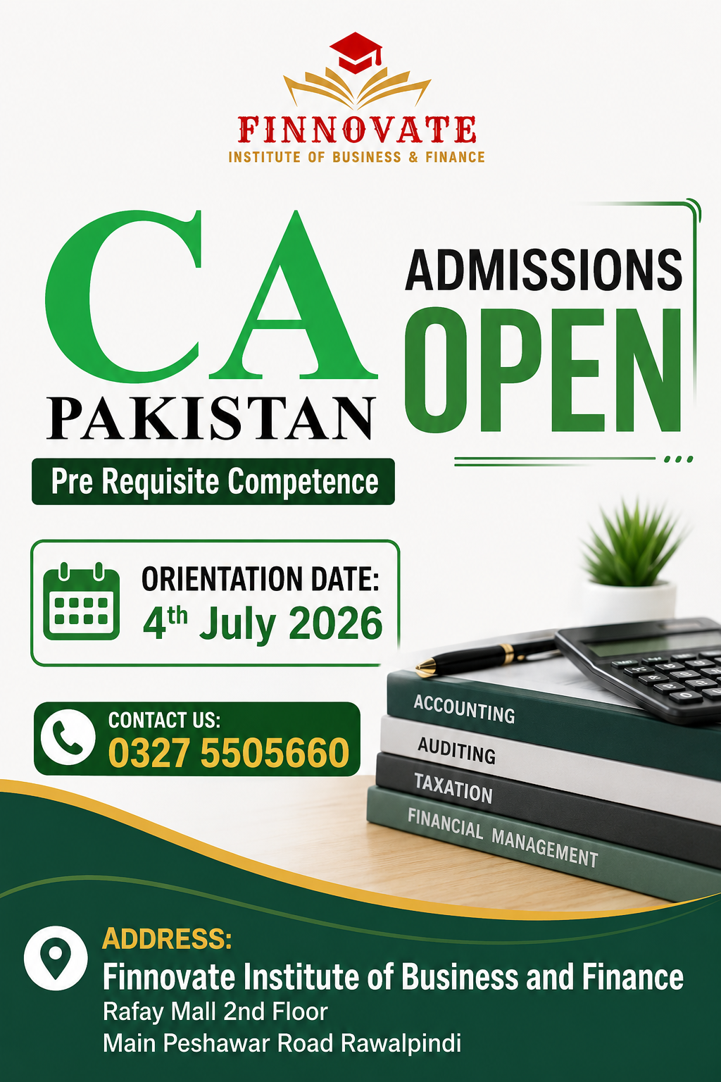 Admissions Open - CA July 2026 Intake